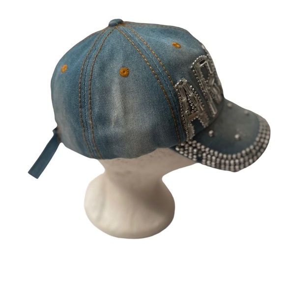 Aruba Crystal Distressed Womens Hat - Picture 2 of 5